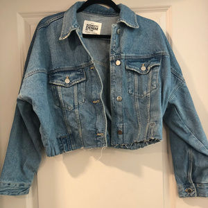 Zara Denim Cropped Jacket